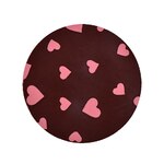 Choc Transfer Sheet Solid Large Pink Heart (Ea)