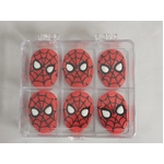 Spiderman Head 40 mm in Clear Reusable Hangsell Pack  (12) 