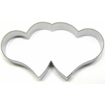 Double Heart Cutter 13.5cm x 8cm