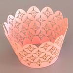 Cupcake Wrapper Pearl Pink Sun Flower(12)