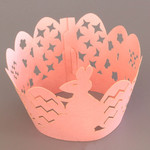 Cupcake Wrapper Pearl Pink Easter Bunny (12)