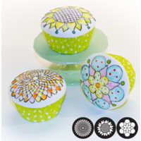 Cupcake and Cookie Textured Tops  Whimsy Bloom