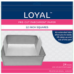 Pre Cut Parchment Paper 12in Square (PK24)