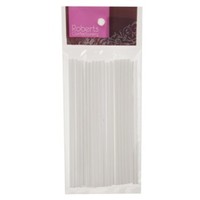 Lollipop Sticks 150mm Plain WHITE (25 pk)