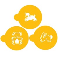 Stencil  Baby Animals Cupcake/Cookie Set Large