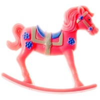 Figurine  Rocking Horse Pink 60mm (Ea)