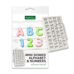 Katy Sue MINI DOMED ALPHABET  & NUMBERS Silicone Mould