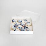 Clear Lid Biscuit Box 6x6x1in High
