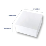 Cake Box 8x8x4" Milkboard