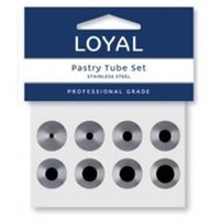 Nozzle Set ROUND Stainless Steel (8pk)