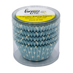 Patty Pans #550 BLUE POLKA DOT 100pc