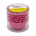 Patty Pans #550 PINK POLKA DOT 100pc