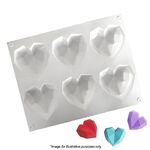 3D Geo Hearts (6) Mini Silicone Mould