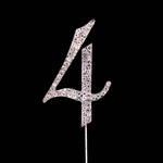 Bling Diamante 7cm Number 4