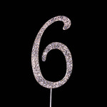 Bling Diamante 7cm Number 6