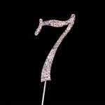 Bling Diamante 7cm Number 7