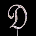 Bling Diamante 7cm Letter D