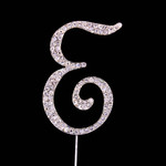 Bling Diamante 7cm Letter E