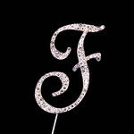 Bling Diamante 7cm Letter F