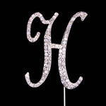 Bling Diamante 7cm Letter H