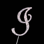 Bling Diamante 7cm Letter I