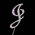 Bling Diamante 7cm Letter J