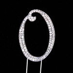 Bling Diamante 7cm Letter O