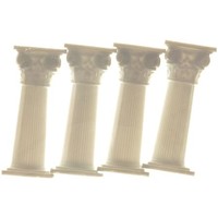 Pillar Square Corinthian 3 inch White (1 pillar)