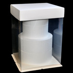 Clear Cake Box  12.5x12.5x18" High