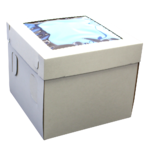 Cake Box Tall 12x12x12" Top Window E-Flute