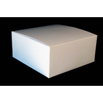 10x10x4.75" Cake Box Flip Up Milkboard (ea)