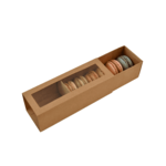 6 Macaron Box - Large Macarons - Kraft Brown