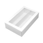 12 Macaron Box WHITE  - Large Macarons 