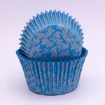 Confeta Patty Pan #408 Blue/Silver High Tea (500)