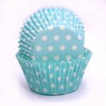 Confeta Patty Pan #408 Blue/White Polka Dots (500)