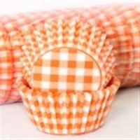 Confeta Patty Pan Orange Gingham #700 (500)