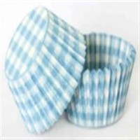 Confeta Patty Pan Pastel Blue Gingham #700 (Pk 500)