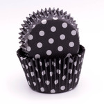 Confeta Patty Pan #750 Black/Silver Polka Dot (500)