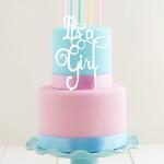 IT'S A GIRL - White Cake Topper