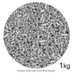 SPRINK'D Metallic SILVER Jimmies 1mm - 1kg