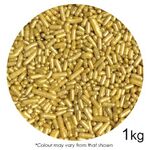 SPRINK'D Metallic GOLD Jimmies 1mm - 1kg