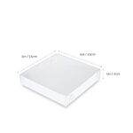 Clear Lid Biscuit Box 6x6x1in High