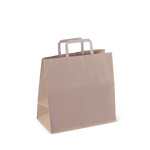 Flat Handle Kraft Paper Bag Medium - 280x280x150MM