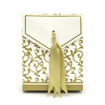 Gold Ribbon Favour Boxes 10pc