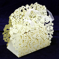 Gift Box  Butterfly &amp; Flower Ivory (10)