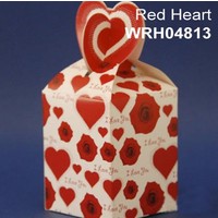 Favour Box  Red Hearts (10 Pieces)