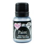 Metallic Paint  Dark Silver 25ml Best Before 02/23