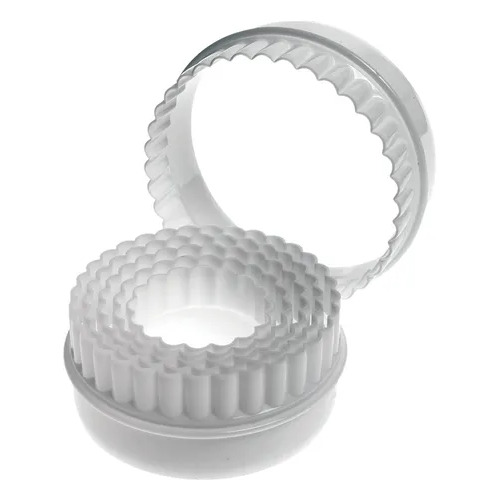 Cutter Set Round/Crinkle Double Sided (6 pcs)
