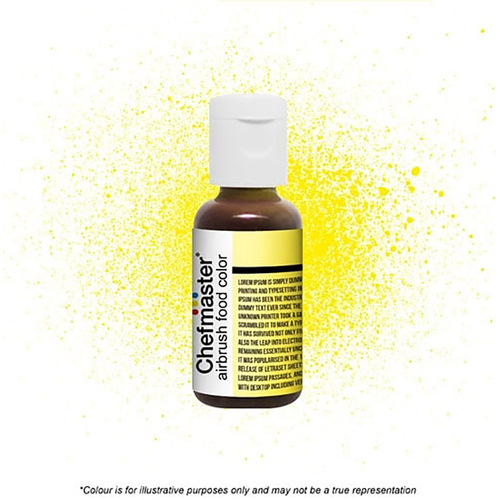Chefmaster Airbrush NEON BRITE YELLOW 0.64oz/18g