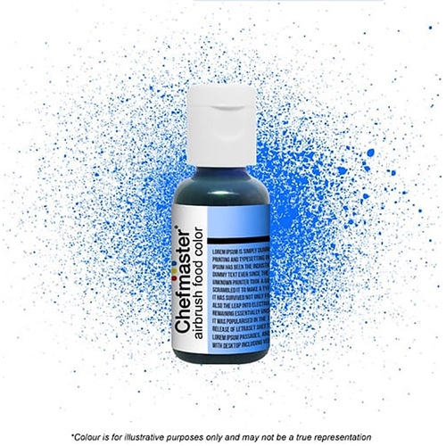Chefmaster Airbrush NEON BRITE BLUE 0.64oz/18g